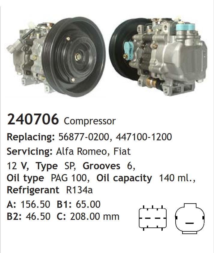 	240706 Compressor  Alfa Romeo Fiat 	